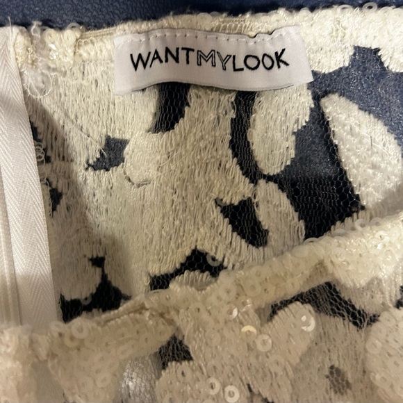 Want my look mid length see through skirt with booty shorts, so:Small, white - Picture 9 of 10